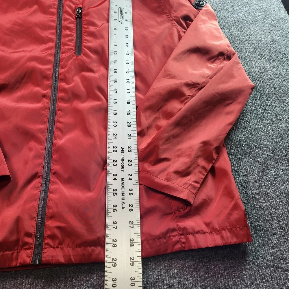 Michael‎ Michael Kors Mens Red Packable Full Zip Jacket Lightweight XXL